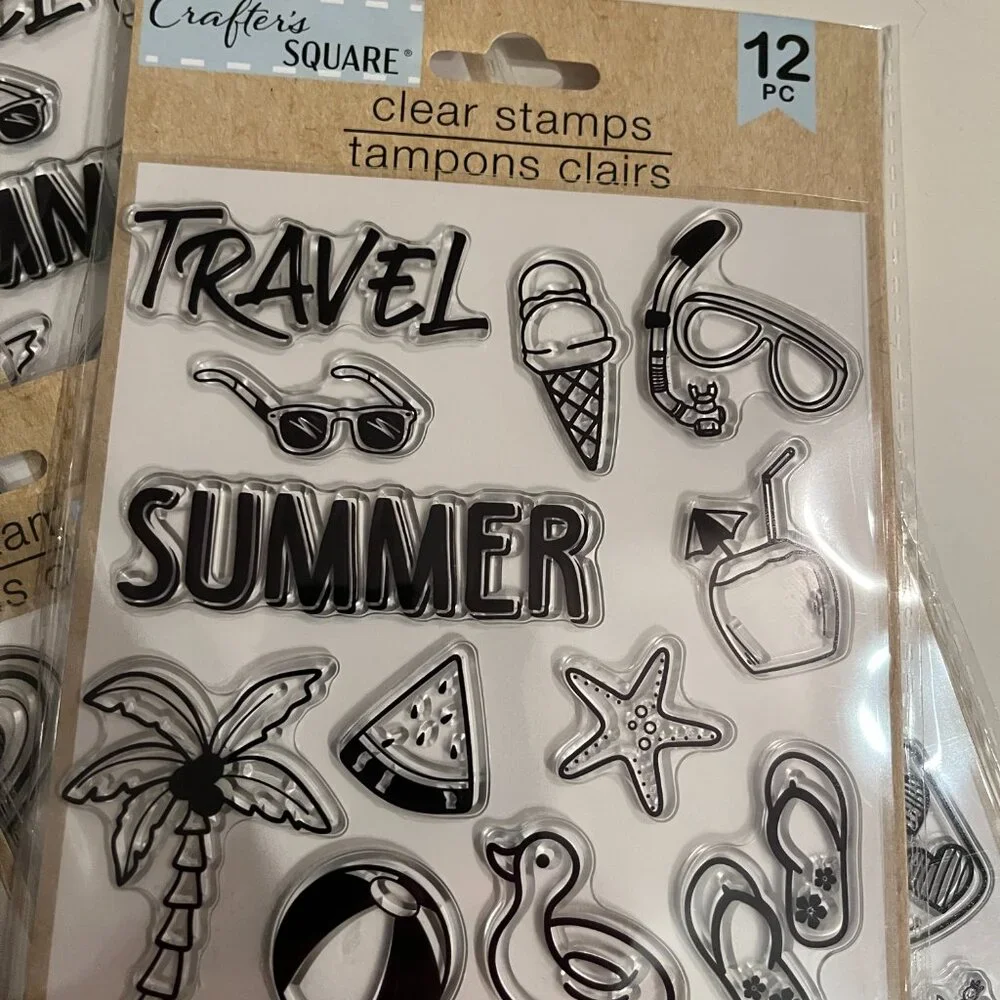 Clear Stamps - Love & Summer Travel‎ Themes (10 packs/5 of each) (NEW)